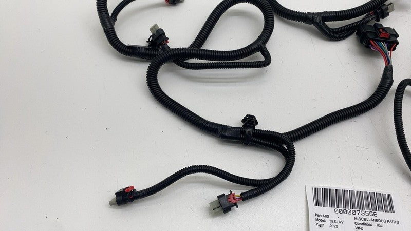 ⭕ 2020-2023 Tesla Model Y Front Bumper Wire Wiring Harness Suit w/ Fog