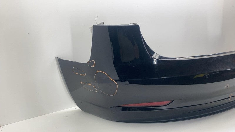 ⭕ 2017-2022 Tesla Model 3 Rear Bumper Cover w/ Park Sensor & Harness Black PBSB
