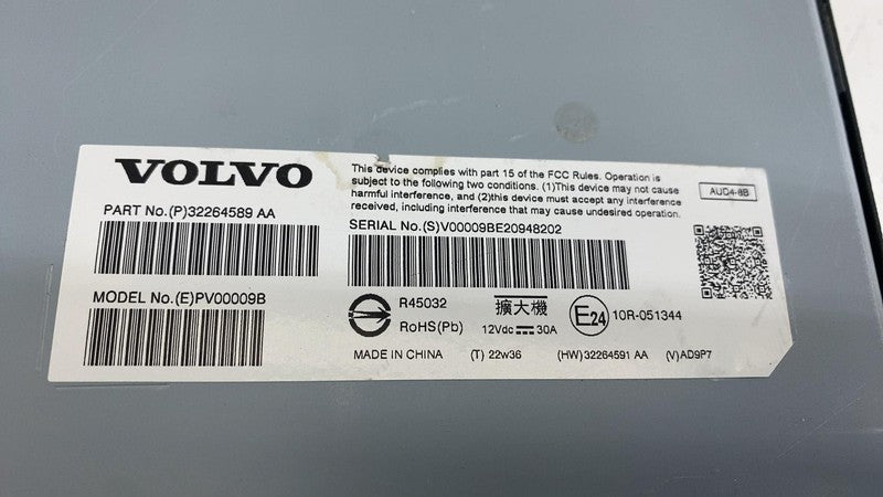 32264589 ⭕2021-2024 Polestar 2 Audio Sound System AMP Amplifier Module & Bracket 32264589