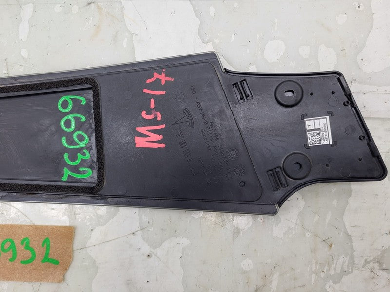 1496709 00 A ⭕ 16-20 Model S Left Exterior B-Pillar Applique Glass w/ Camera LH 1496709-00-A