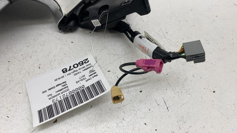 ⭕12-20 Model S Front Right Exterior Side View Door Mirror Gray PMNG 10