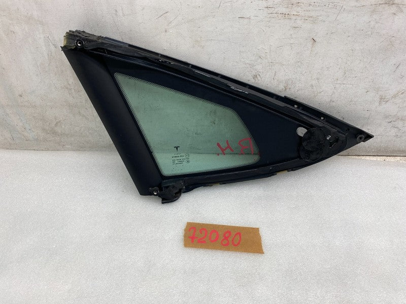 E6 43R-008010 ⭕ 12-15 Tesla Model S Rear Passenger Side Quarter Fixed Glass Right 1051820-00-A