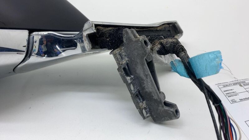 ⭕ 2012-2015 Tesla Model S Front Left Exterior Rear View Door Mirror Black PBSB