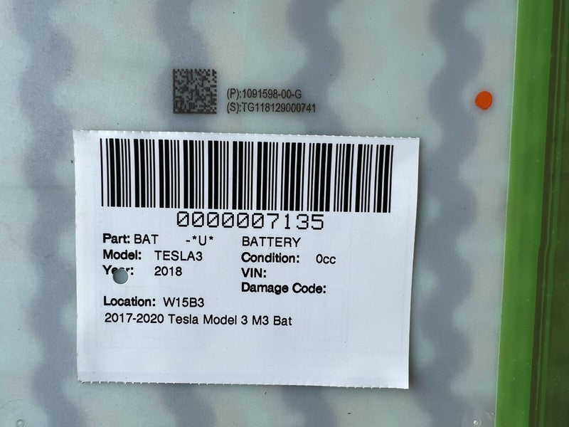 1104424-00-J ⭕ 2017-2020 Tesla Model 3 M3 Battery Pack Long Range Modules 1104424-10-J