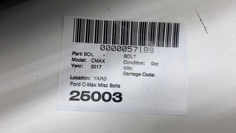 AV61101A80AF ⭕ 13-18 Ford C-Max Left & Right Crossmember Bracket w/ SET of Bolt Wheel Lug Nut