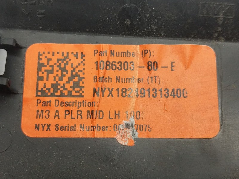 ⭕ 17-23 Model 3 Front Driver Side A-Pillar Middle Trim Cover Left 1086