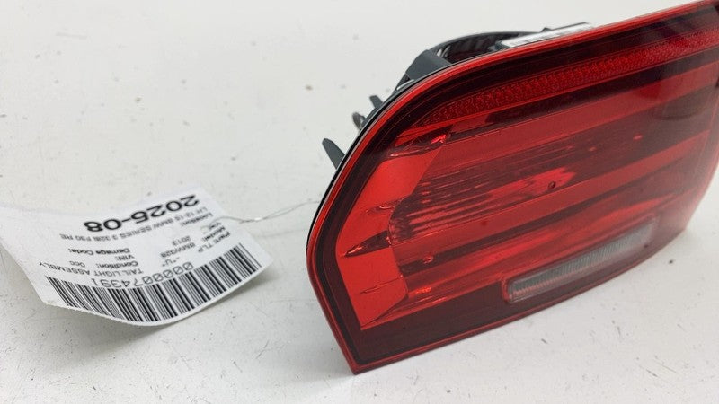 ⭕ 12-15 BMW 328i F30 F31 Rear Driver Side Inner Tail Light On Trunk La