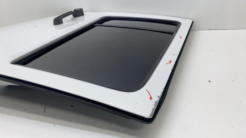 ⭕ 12-18 Jeep Wrangler Rear Passenger Door Panel + Window Glass Right White - PW7