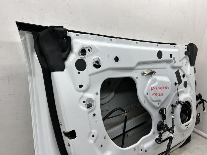 2012-2015 Tesla Model S Front Driver Side Door Shell Panel Left Assy White PBCW