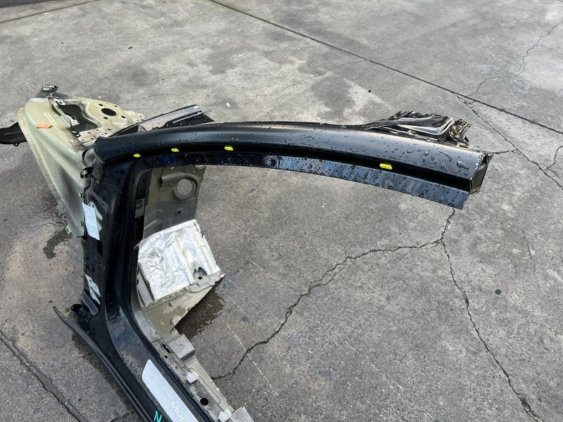 2017-2023 Tesla Model 3 Front Left Apron Frame Rail Structural Cut Black - PBSB