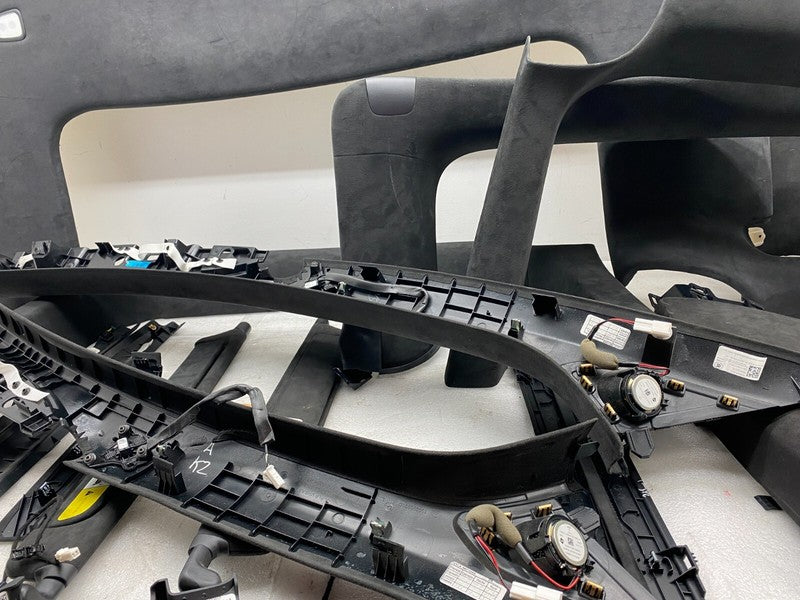 105154704C ⭕ 2016-2020 Tesla Model X SET of Ceiling Headliner Sun Visor Upper A + B Pillar
