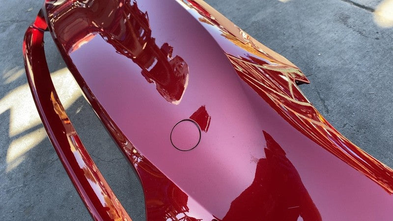 ⭕ 2024 Model Y MY Front Bumper Cover Red PR01 Non-Park Sensor Type 149