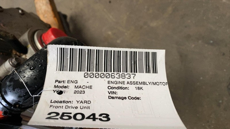 LJ98 7P261 BA ⭕ 2021-2024 Ford Mustang Mach-E Front Drive Unit Motor AWD 18K Mile LJ987P261BA