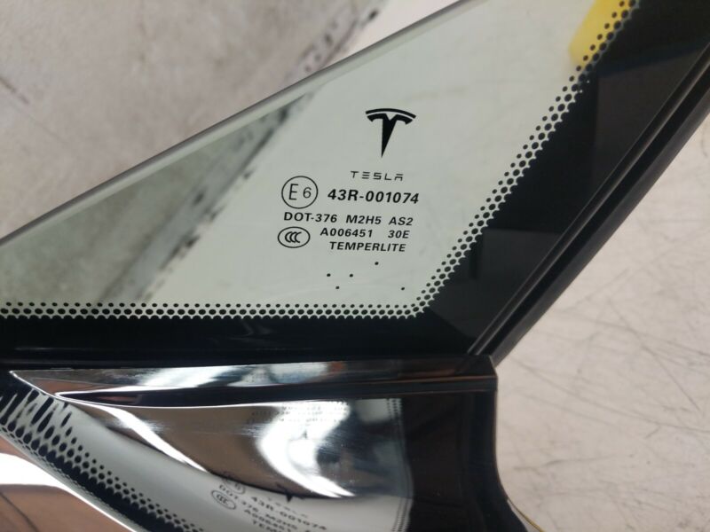 2012-2015 Tesla Model S MS Front Left Door View Mirror & Fixed Corner Glass Assy
