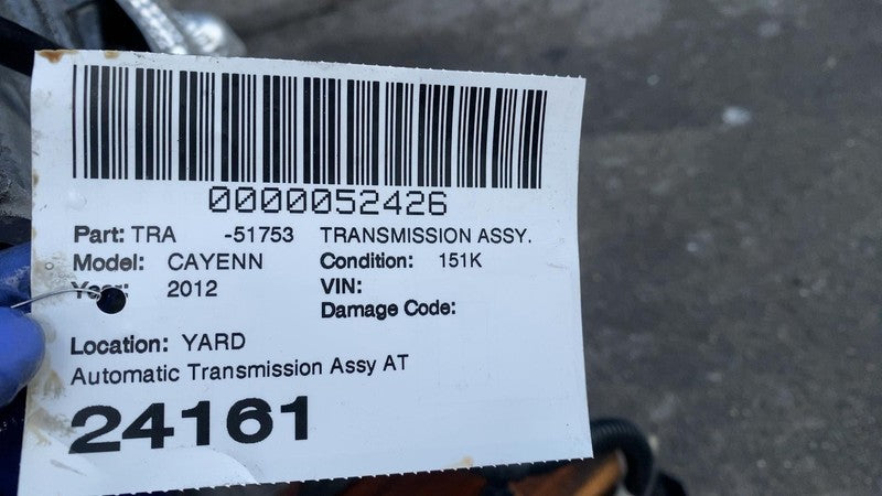 0C8300037 2011-2014 Porsche Cayenne Automatic Transmission Assembly A/T 4.8L Non-Turbo AWD