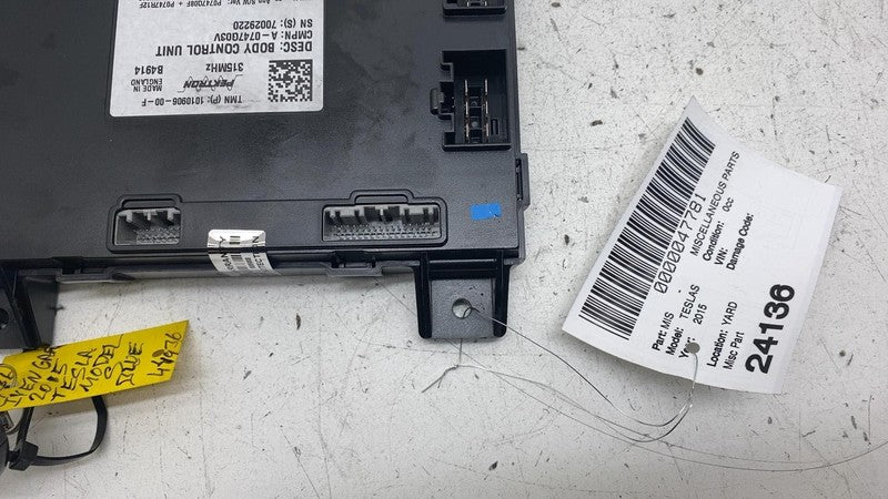101090600F 12-20 Model S Body Control Module Unit 315MHZ + Smart Key Remote 1010906-00-F