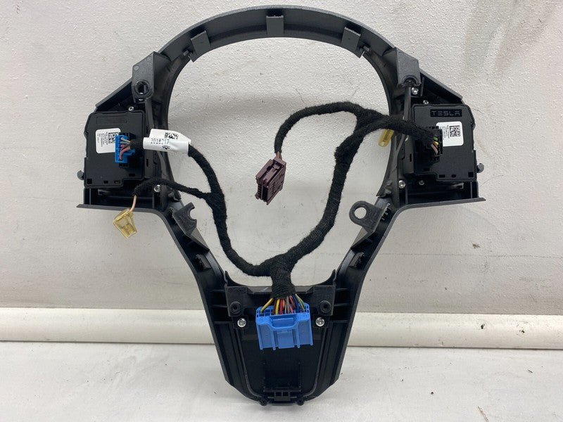 1094966 00 D 17-23 Model 3 Front Steering Wheel Trim Cover with Control Switches 1094966-00-D