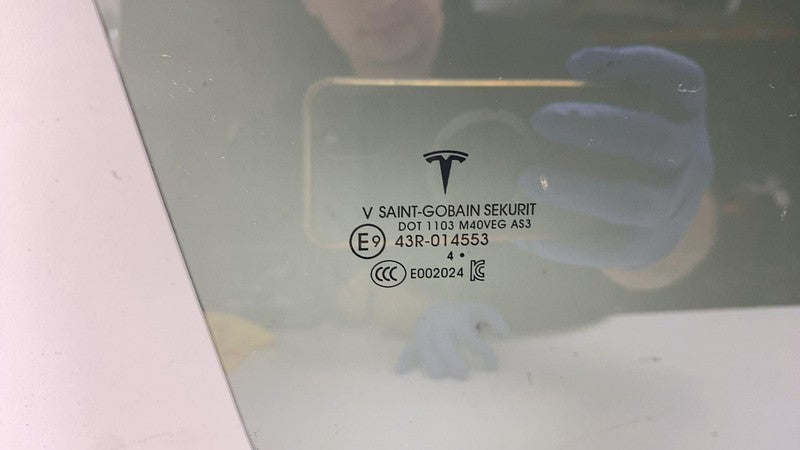E9 43R-014553 ⭕ 2020-2024 Tesla Model Y MY Rear Passenger Side Door Window Glass Right RH Assy
