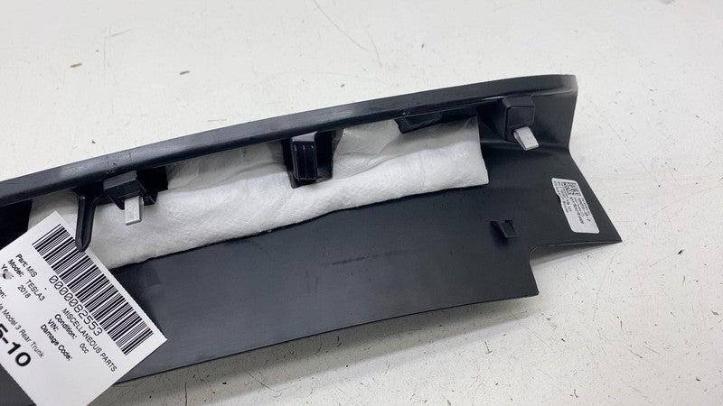 ⭕17-23 Tesla Model 3 Rear Trunk Garnish Sill Trim Cover Scuff Panel 10