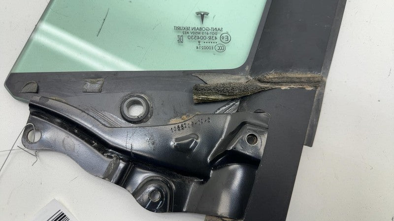 ⭕2016-2020 Tesla Model X Front Right Quarter Vent Door Window Glass 10