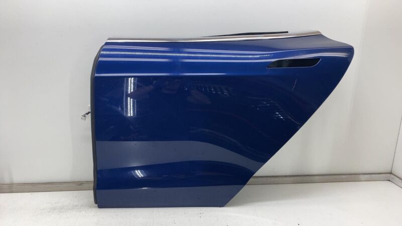 2012-2015 Tesla Model S MS Rear Driver Side Door Shell Panel Left LH Blue - PPSB