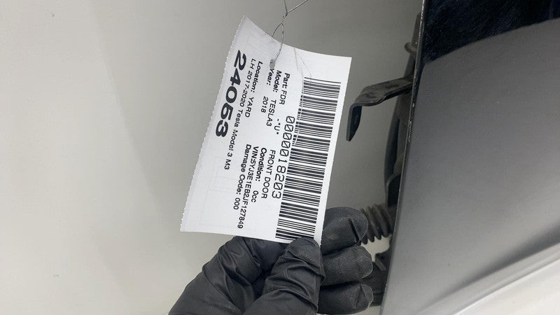 1081421-E0-C ⭕ 2017-2020 Tesla Model 3 Front Door Shell Panel Left LH Black PBSB 1081421-E0-C