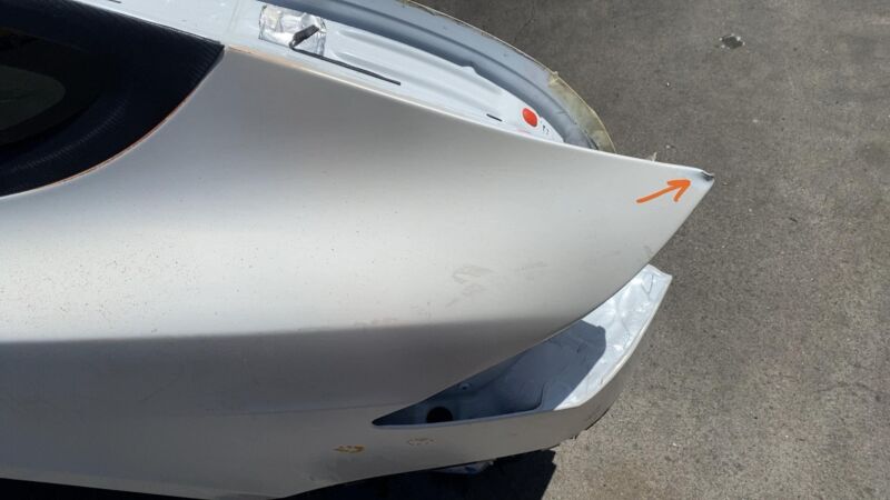 ⭕ 2016-2020 Tesla Model X Rear Driver Side Quarter Panel Cutout Left White PPSW