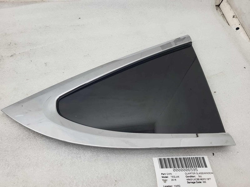E9 43R-004553 2016-2020 Tesla Model X MX Rear Passenger Window QTR Quarter Glass 1/4 Right RH