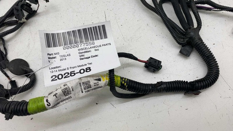 ⭕ 12-14 Model S Front Module Tech Package Wiring Harness Cable Wire 10