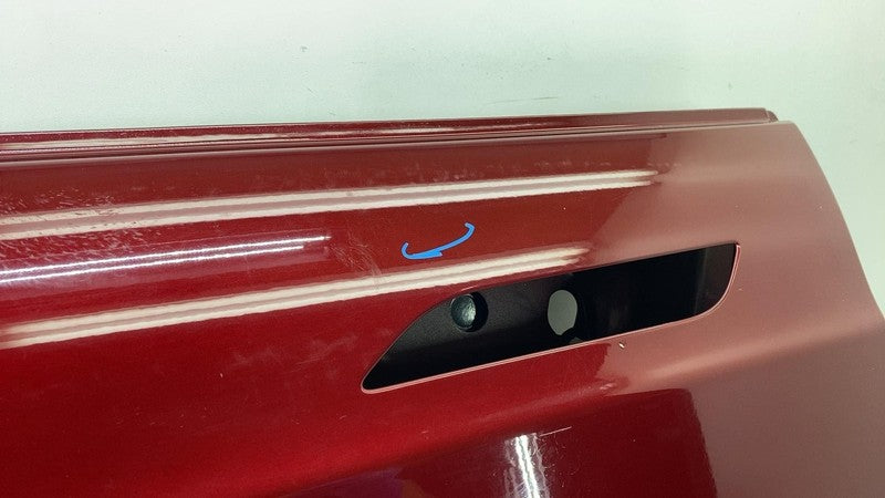 2012-2015 Tesla Model S Front Driver Side Door Shell Panel Left LH Red -PPSR OEM