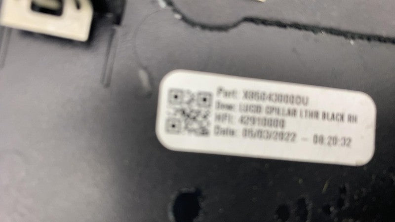 P11-NP81B4-02 ⭕2022-2024 Lucid Air Grand Touring Right C-Pillar Leather Mid Trim P11-NP81B4-02
