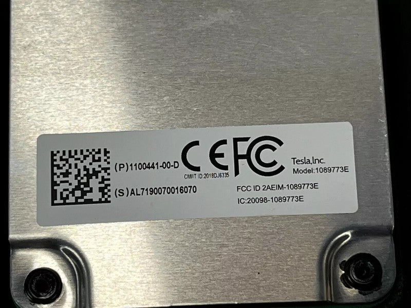 110044100D ⭕17-20 Model 3 Right B-Pillar Applique Glass Trim Molding w/ Camera 1109255-00-G