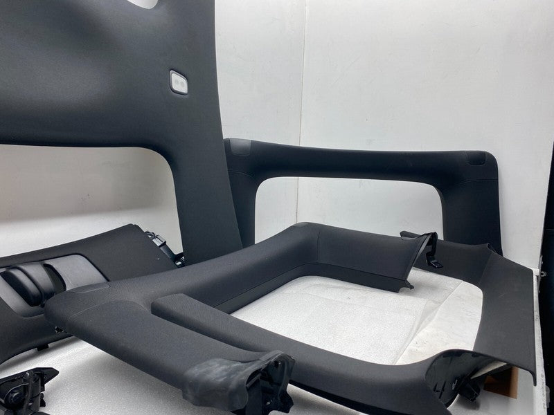 ⭕ 16-20 Tesla Model X SET Headliner Sunvisor Upper A + B + C-Pillar Tr