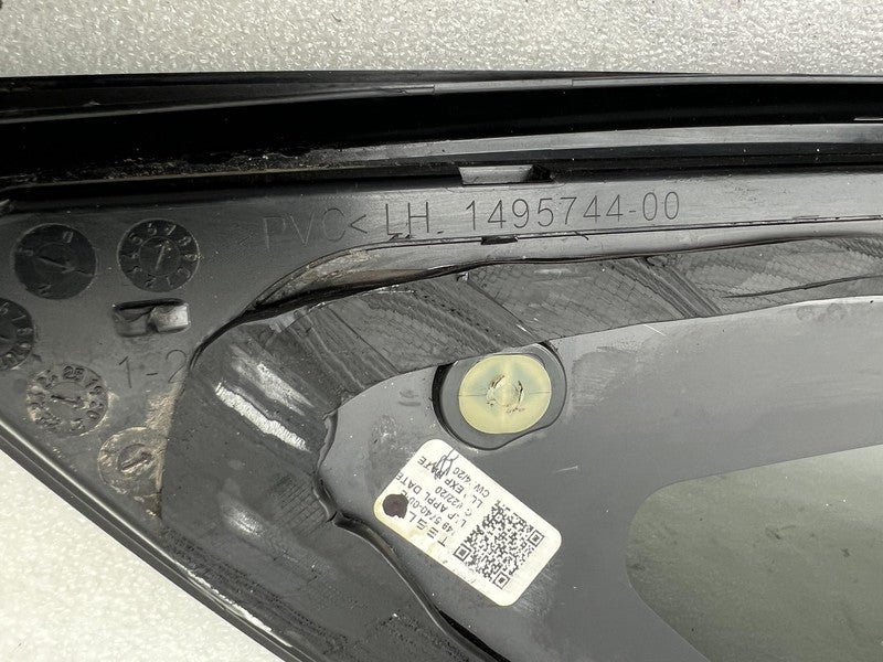 1495740 00 E 2020-2023 Tesla Model Y Rear Driver Side Quarter QTR Window Glass Left LH Assy