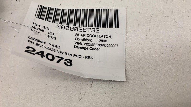 4K0839016AA ⭕21-23 Volkswagen ID.4 Rear Passenger Right Door Lock Latch Actuator 4K0839016AA