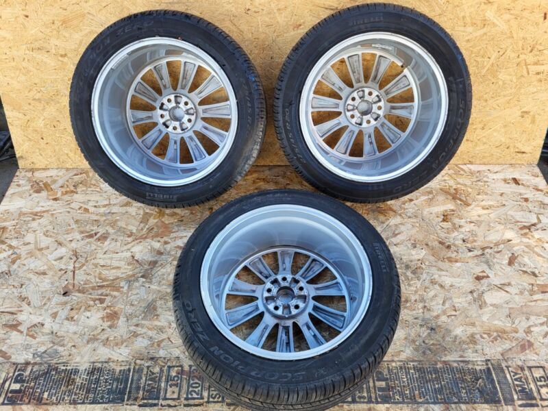 1027245 00 C ⭕ 2016-2020 Tesla Model X Wheel Rim 20x9.0 35MM (20x9.5 40MM) w/ Pirelli Tire x3