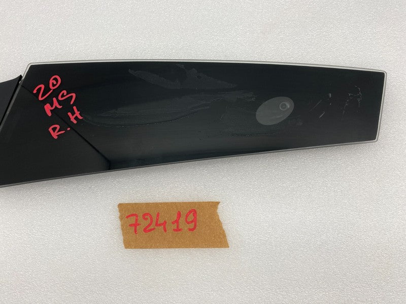 109230700G ⭕ 16-20 Model S Passenger B-Pillar Glass Applique w/ Camera Right 1092307-00-G