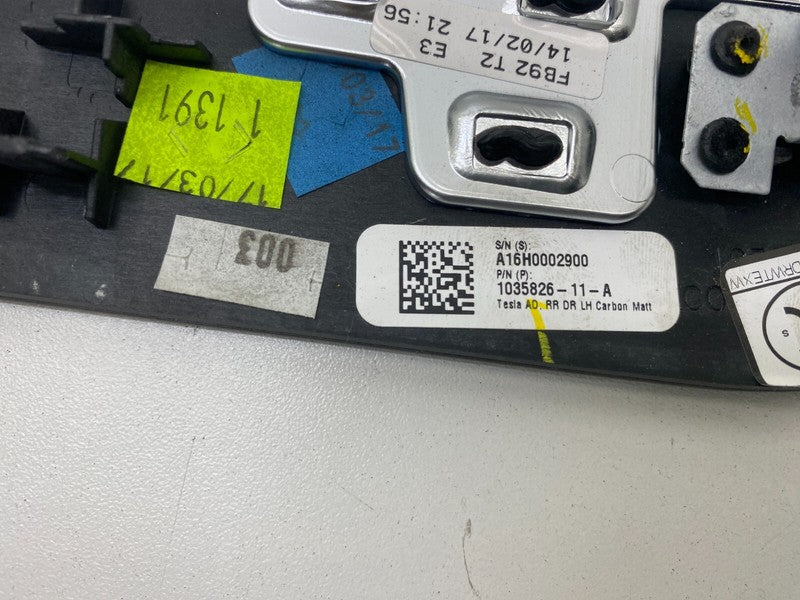 103582611A ⭕ 2016-2020 Tesla Model X MX Rear Left Door Trim Mold Card Molding 1035826-11-A