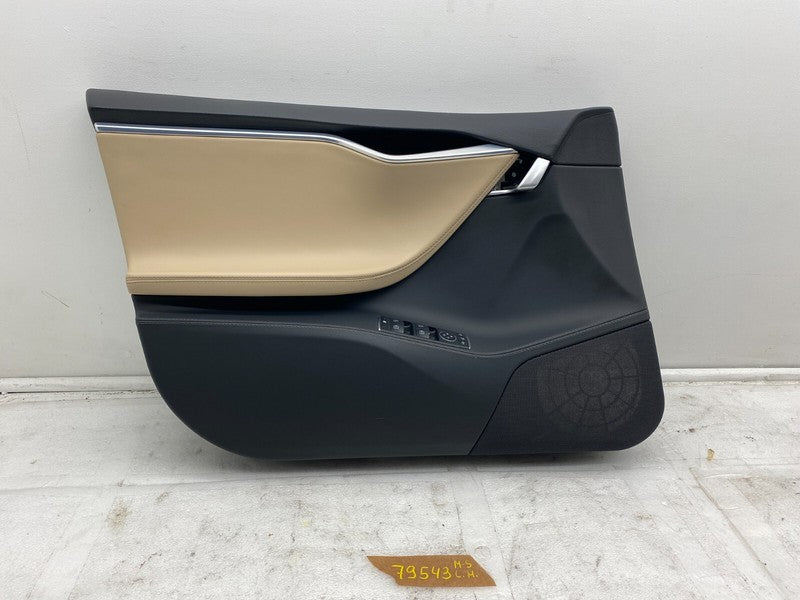 600607120L ⭕ 12-20 Model S Front Driver Side Interior Door Trim Panel Left OEM 6006071-20-L