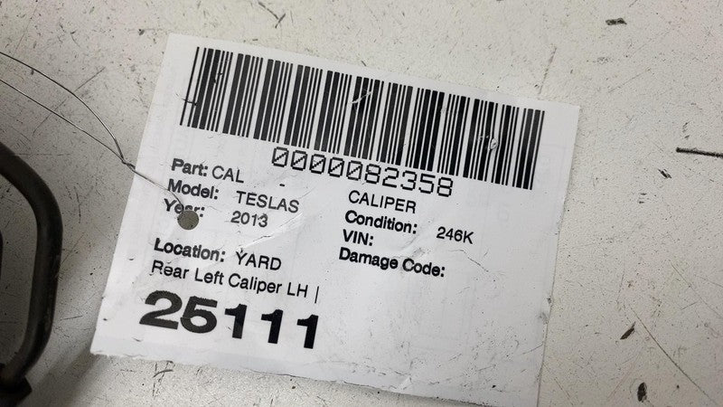 ⭕ 2012-2015 Tesla Model S MS Rear Driver Side Caliper w/ Brake Hose Li