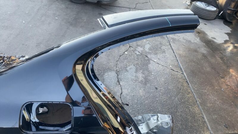108735714 2021 BMW 530e Rear Passenger Quarter Panel Structural Cut Out Right RH Black 668