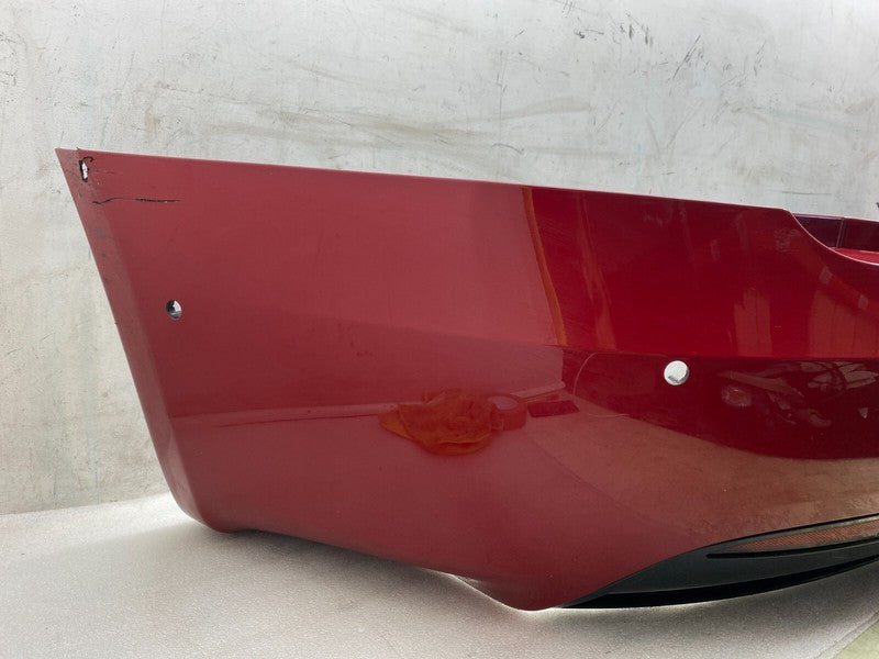 ⭕ 2016-2020 Tesla Model S MS Rear Bumper Cover Red w/ Park Sensor Hole