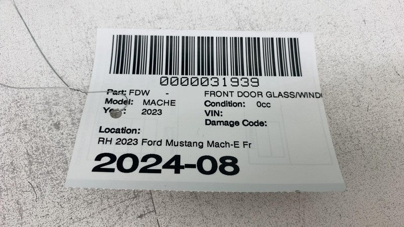 LJ8B-R21410-AC ⭕ 2023 Ford Mustang Mach-E Front Passenger Side Glass Door Window Right Assembly