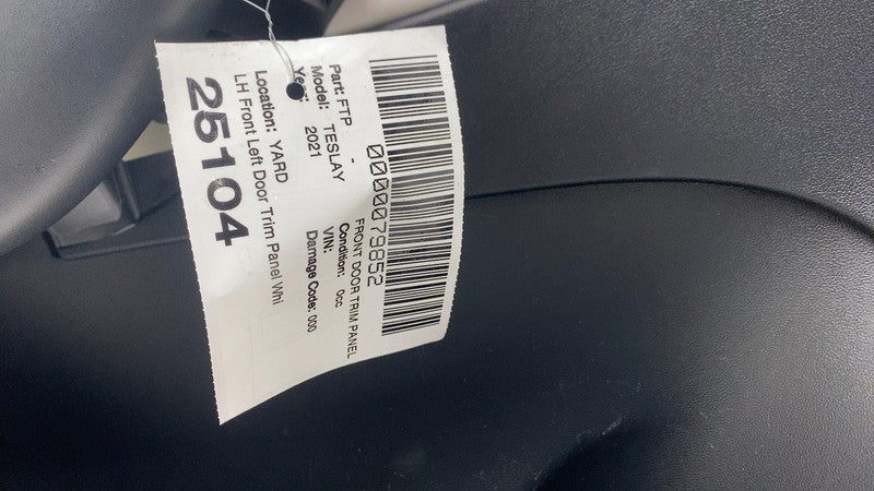 1498480-00-A ⭕ 20-24 Model Y Front Driver Side Door Panel Trim Card Cover Left 1498480-00-A