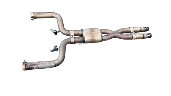 ⭕ 2014-2020 Maserati Ghibli 3.0 Center Exhaust Muffler X-Pipe Resonato