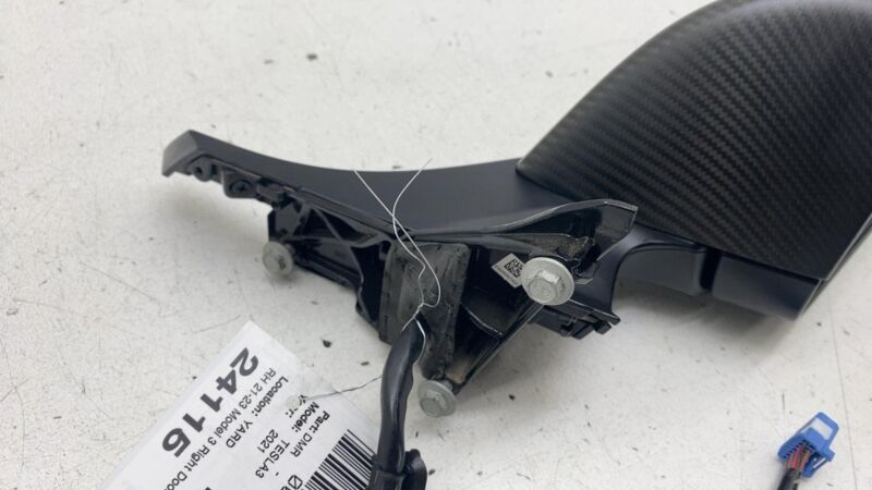 🍩2021-2025 Tesla Model 3 M3 Right Exterior Rear View Door Mirror RH Blue - PPSB