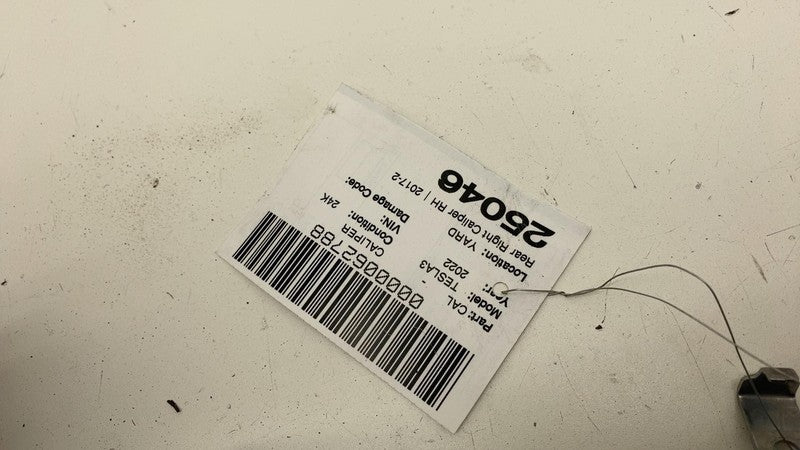 1044624-00-J ⭕ 2017-2025 Tesla Model 3 Rear Right Caliper + Brake Hose Line BASE 1044624-00-J