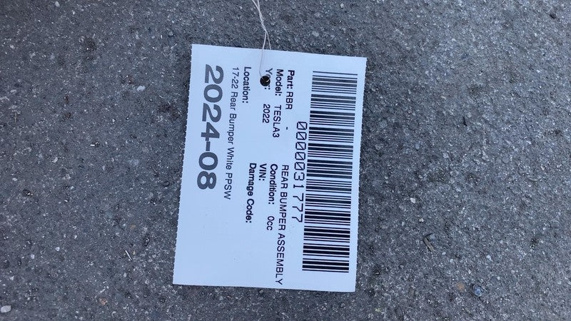 ⭕ 2017-2022 Tesla Model 3 M3 Rear Bumper Cover Multi-Coat Pearl Assy W