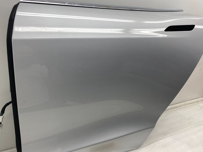 ⭕ 2012-2015 Tesla Model S MS Rear Left Door Shell Panel Silver PMSS 10