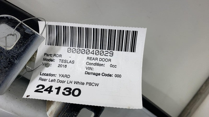 ⭕ 2012-2015 Tesla Model S Rear Driver Side Door Shell Panel Left LH Wh